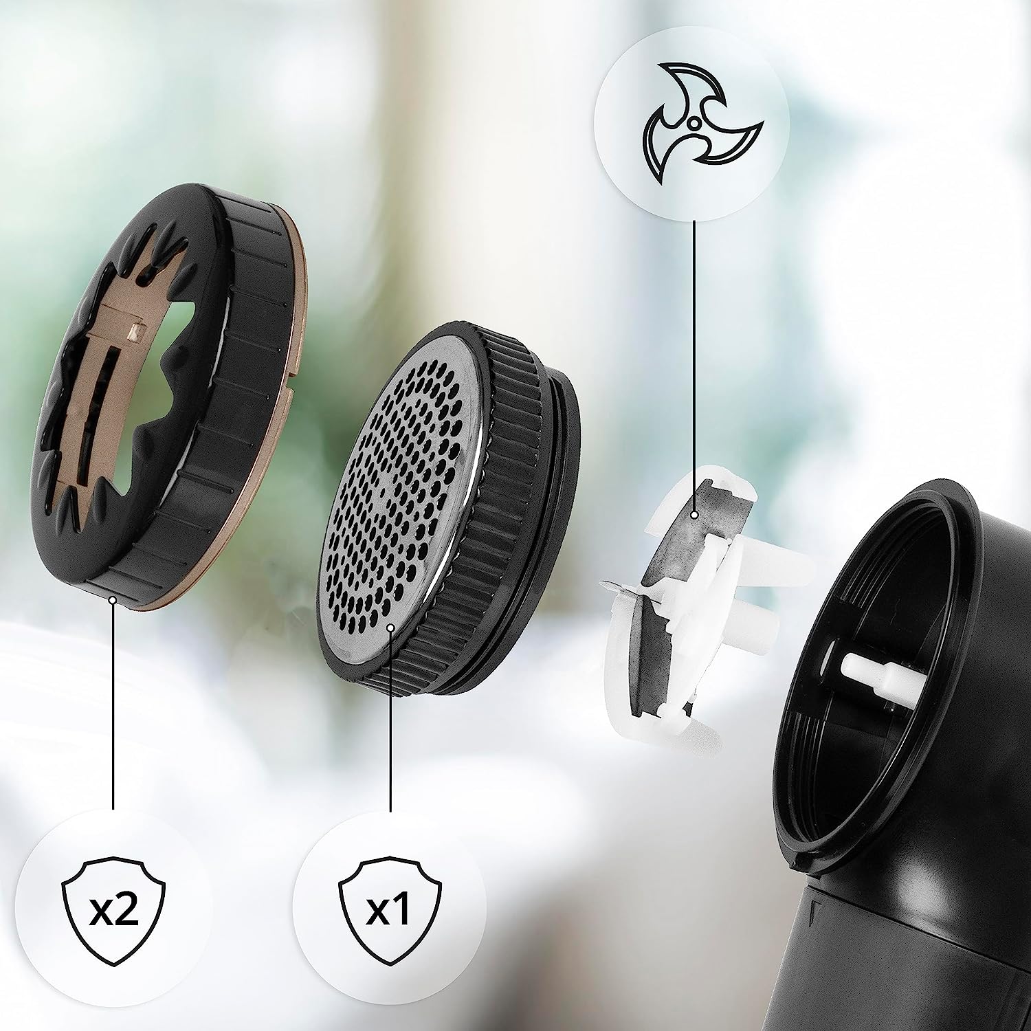 Duronic FS22 BK Golarka do ubrań tkanin swetrów wełnianych na baterie (2x AA w zestawie) | łatwe usuwanie zmechaceń z odzieży dzięki lekkiej przenośnej golarce | praktyczne etui do przechowywania