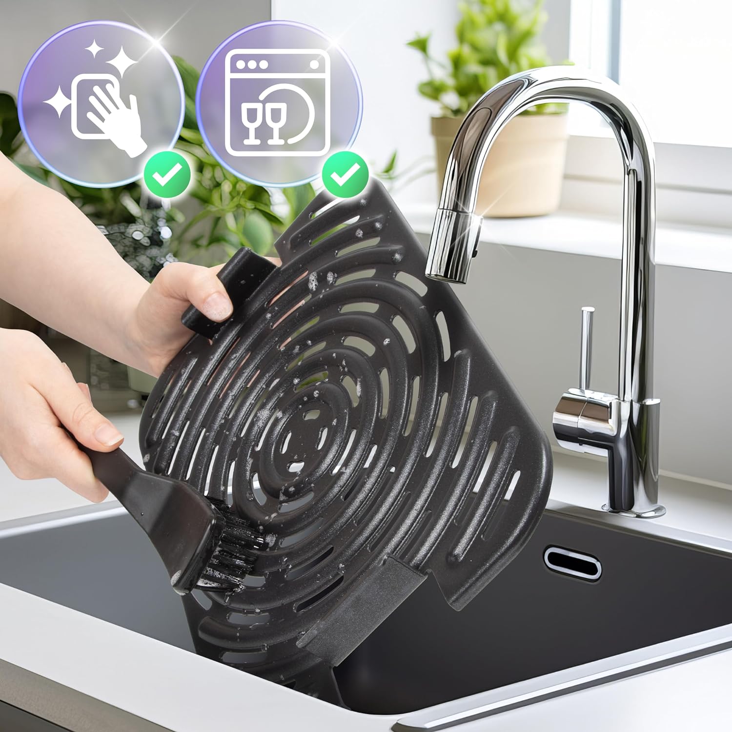 Duronic FG19 Air Fryer wielofunkcyjna frytkownica beztłuszczowa na gorące powietrze 1900W | kompaktowy piekarnik elektryczny