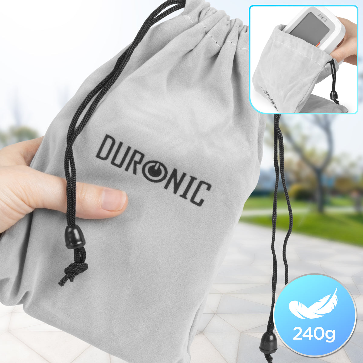 Duronic BPM95 Ciśnieniomierz naramienny elektroniczny, lekki - 240 g, pokrowiec do przechowywania i transportu