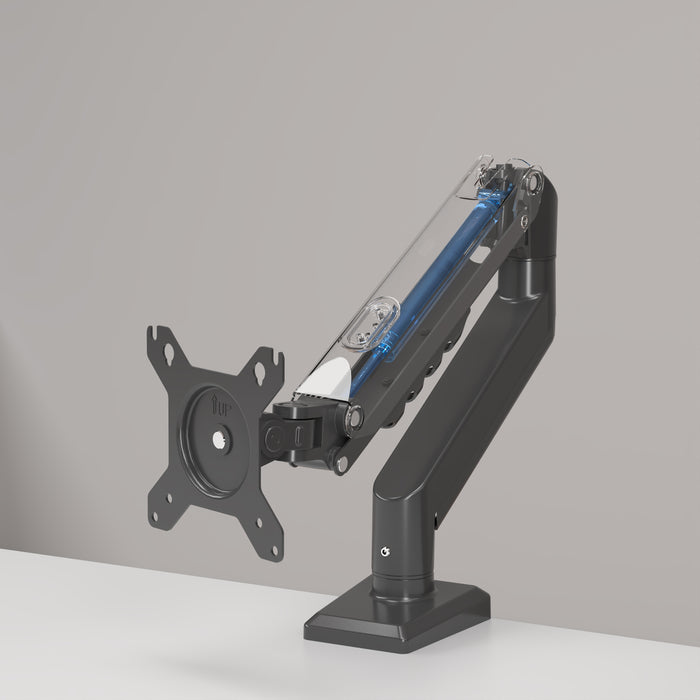 Duronic DM6A1 Uchwyt do monitora 13-32 cale VESA 75 100 obrotowy 360 stopni ramię gazowe ekran komputerowy max 9 kg pełna regulacja wysokosci