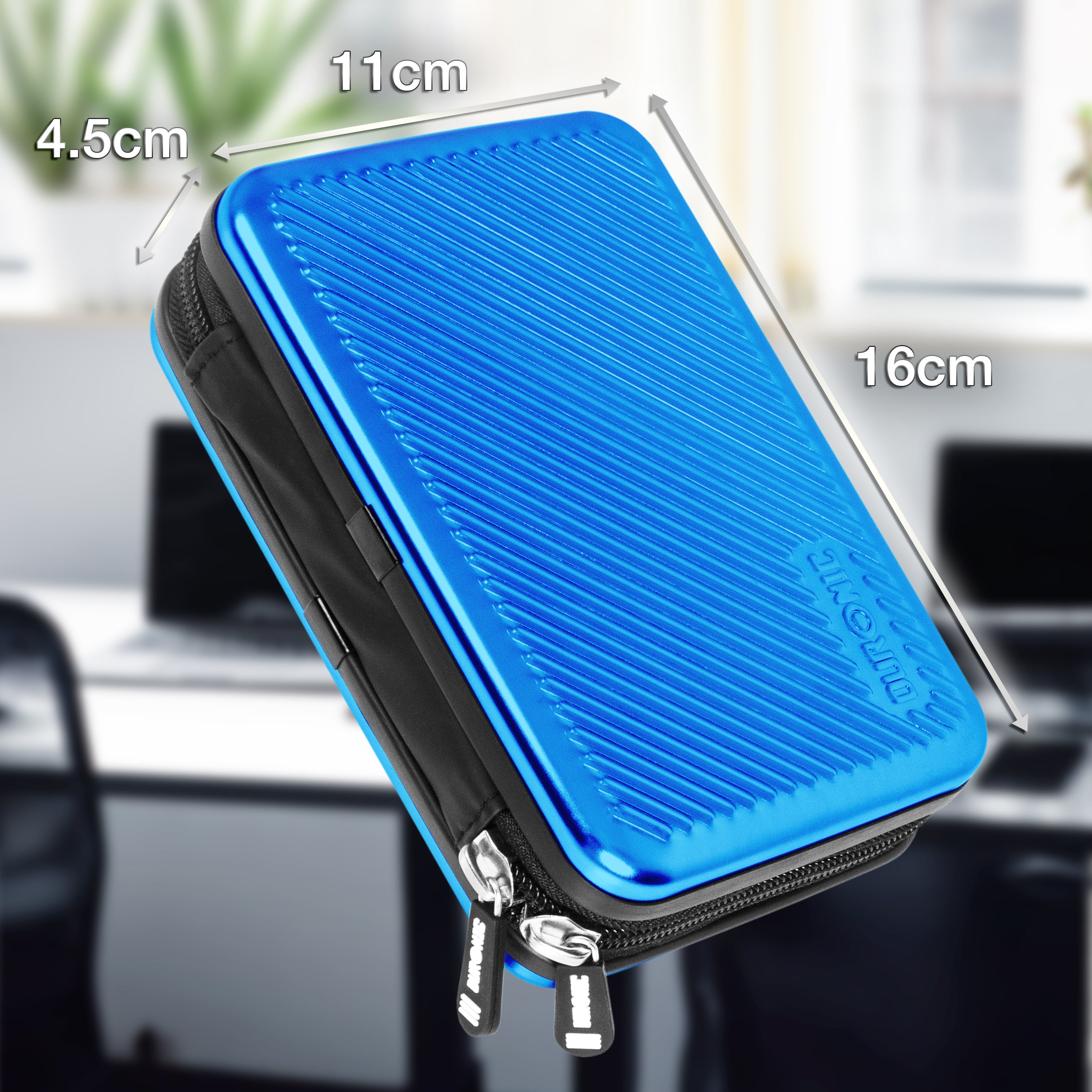 Duronic HDC3 BE Etui na dysk pokrowiec GPS 13x11