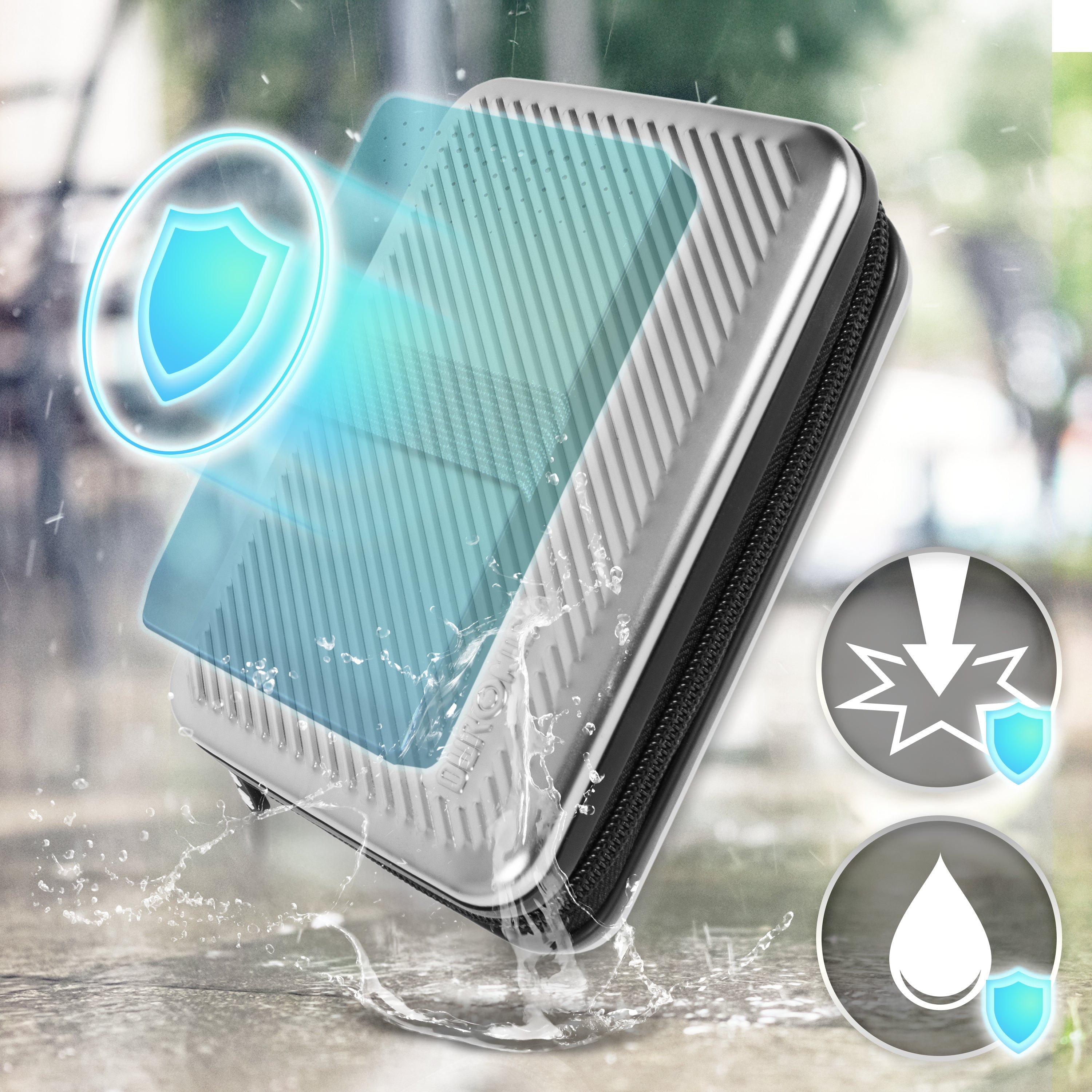 Duronic HDC3 SR Etui na dysk pokrowiec GPS 13x10