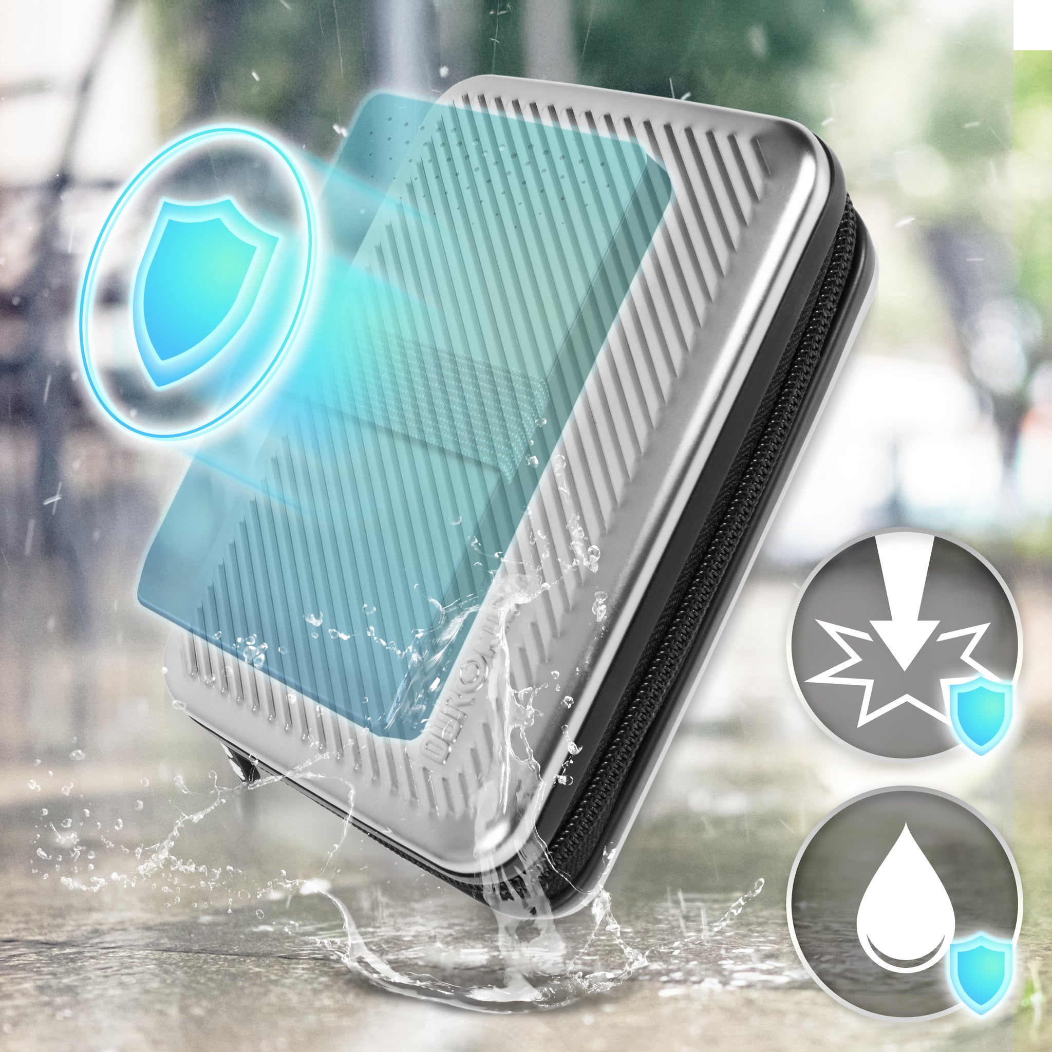 Duronic HDC3 SR Etui na dysk pokrowiec GPS 13x10