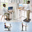 Duronic FT02 Mata do pracy na stojąco antyzmęczeniowa Kolor: czarny | mata podłogowa pod biurko z punktami masażu ergonomiczne podparcie dla stóp i pleców podczas pracy stojącej | mata do masażu stóp