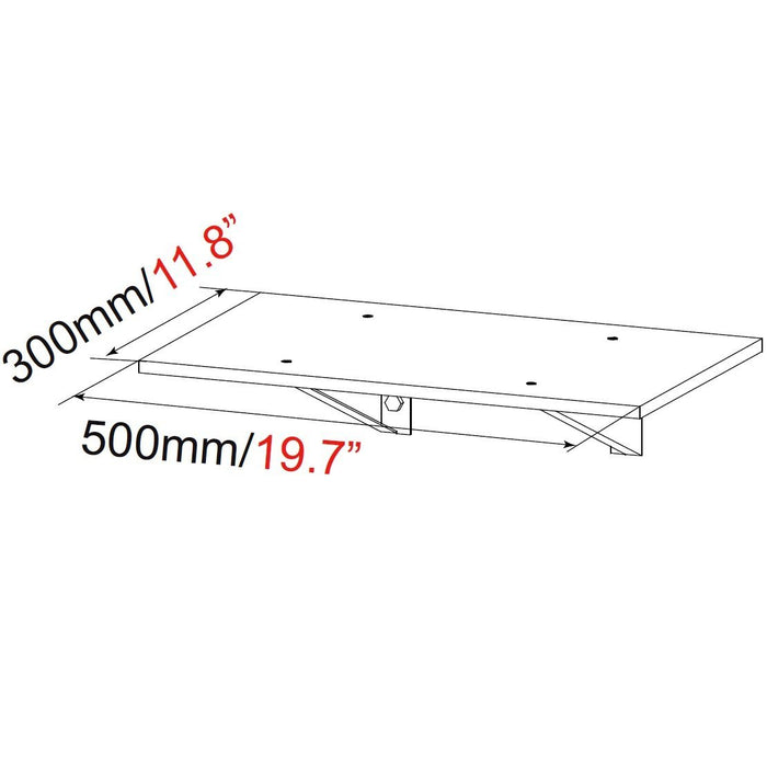 Duronic TVS4T1SH Dodatkowa półka 30 x 50 cm