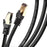 Duronic CAT8 BK 1,5 m Kabel sieciowy S/FTP czarny transmisja 40GB skrętka LAN pachcord