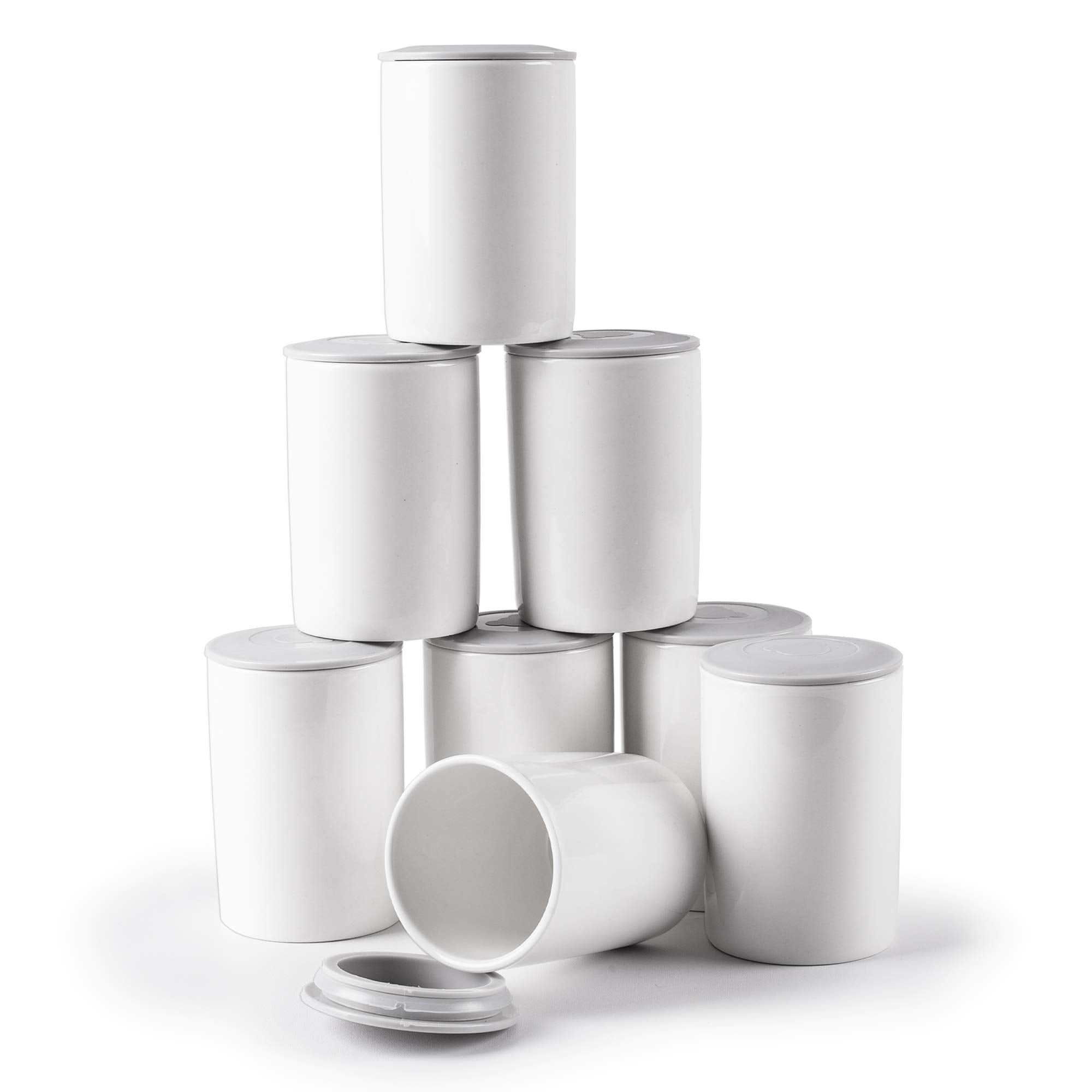 Duronic P8YM2 Ceramiczne pojemniczki do jogurtów 8 sztuk jogurtownica YM1 i YM2