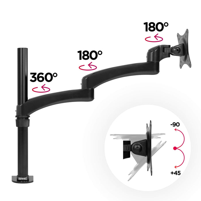 Duronic DM451X3 Uchwyt biurkowy do monitora 13 kg