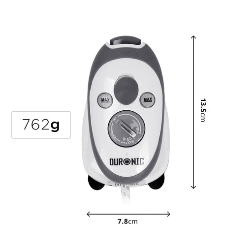 Duronic SI2 WE Żelasko turystyczne Mini żelazko 375W | przenośne żelazko | szczotka do kurzu| żelazko parowe|