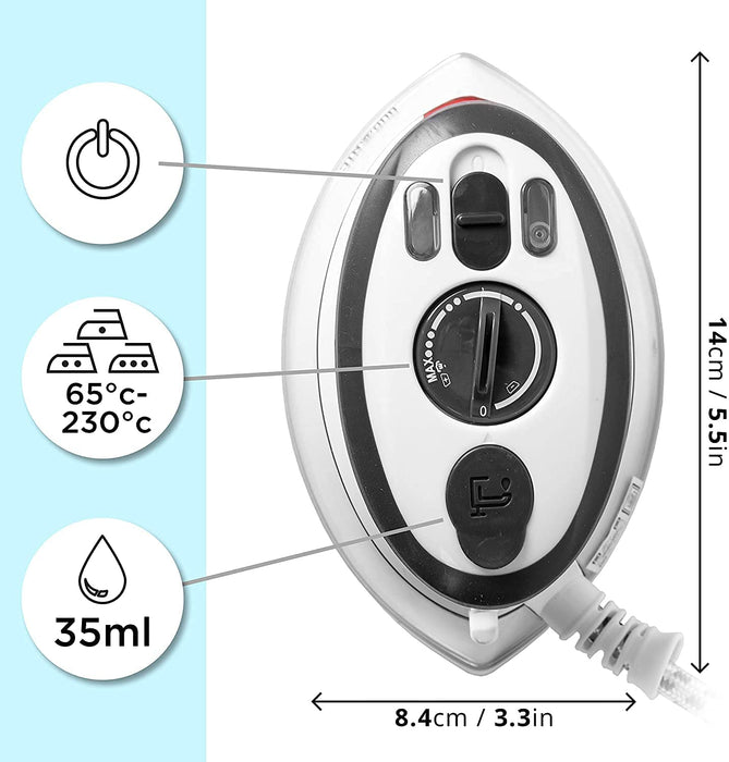 Duronic SI3 WE Żelasko turystyczne Mini 220 / 110 V moc 400W regulacja mocy idealne w podróż