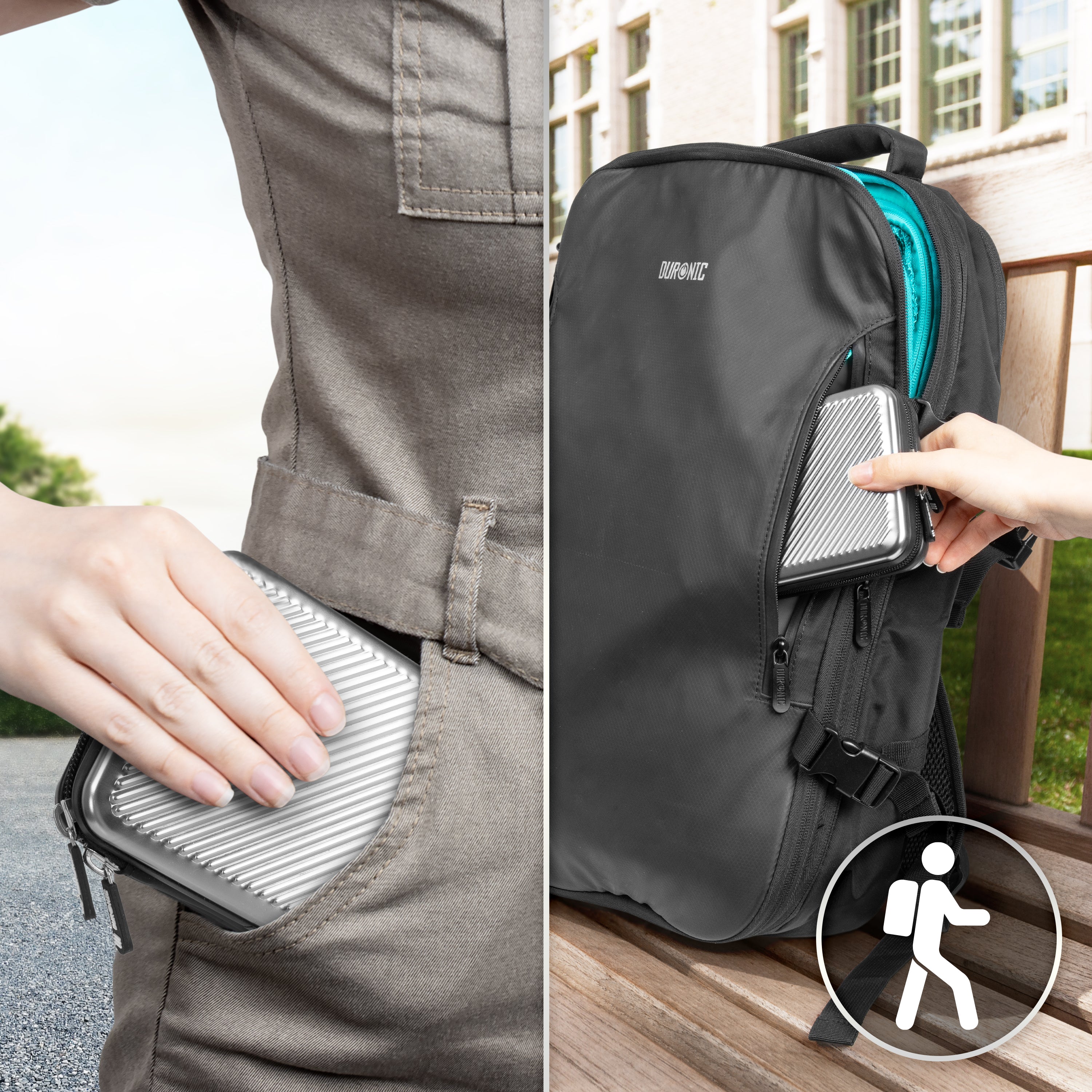 Duronic HDC3 SR Etui na dysk pokrowiec GPS 13x10