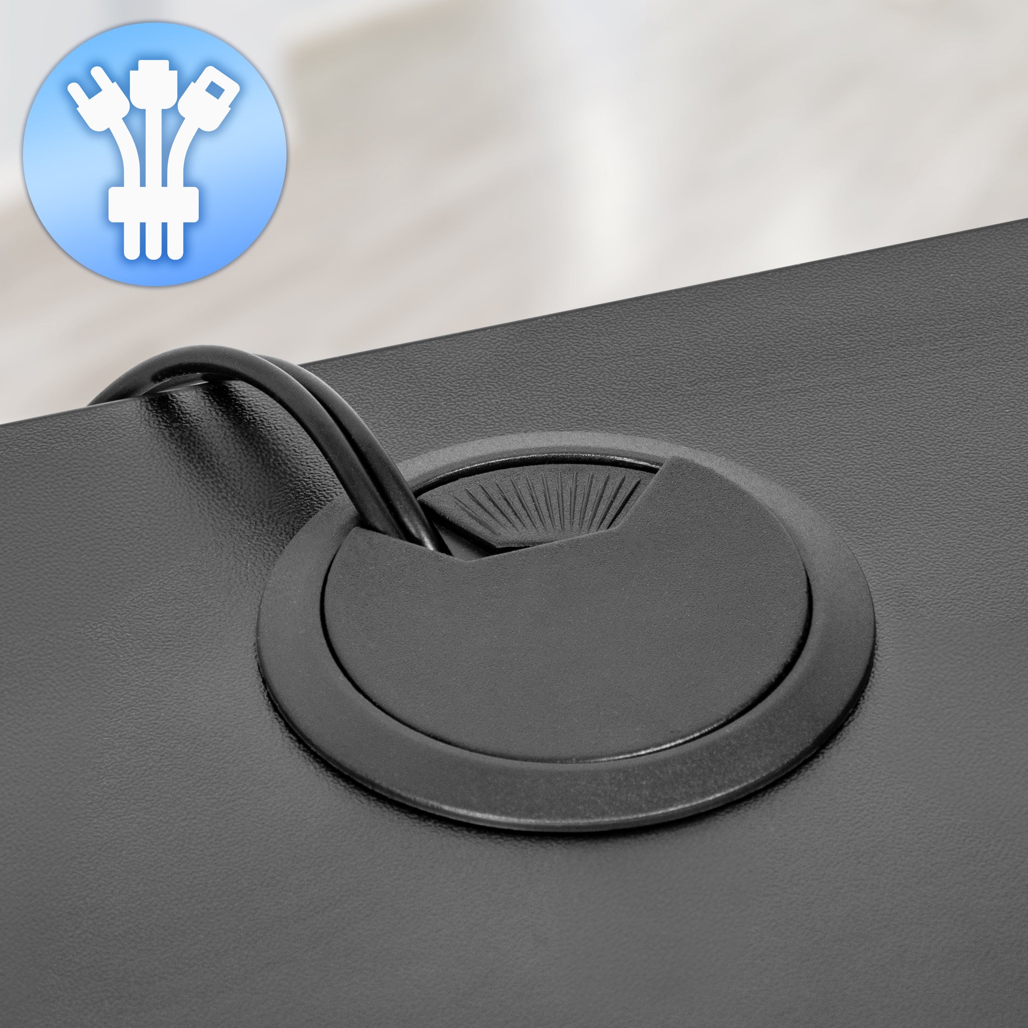 Duronic DD2 BK Nadstawka z szufladami na biurko kolor: czarny 120 x 25 x 11,5 cm | uniwersalna i stabilna | montaż bez wiercenia | organizer do biurka dodatkowe szuflady