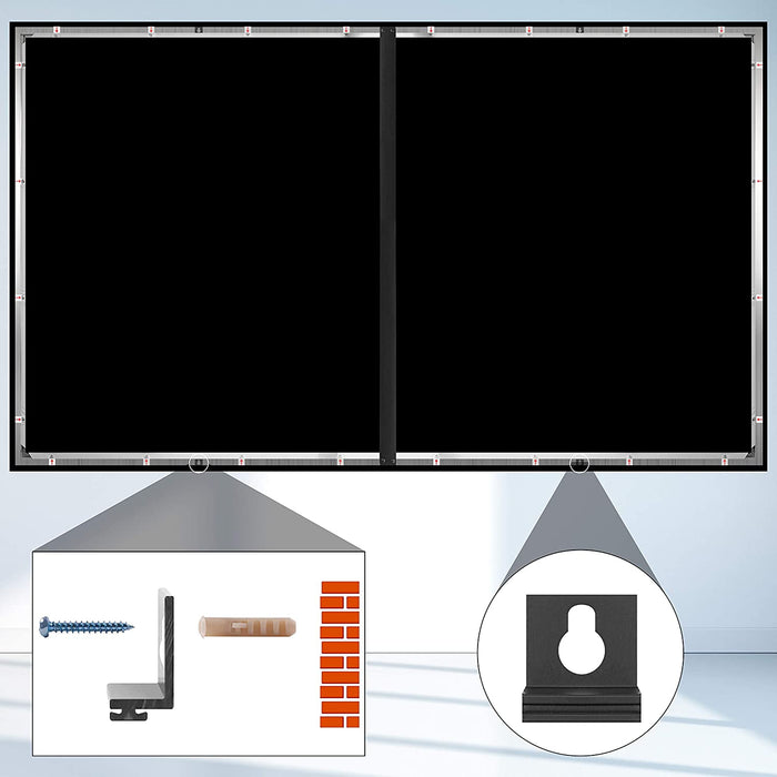 Duronic FFPS100 16:9 Ekran projekcyjny ramowy 100" cal proporcje 16:9, jakość HD, praktyczny naciąg