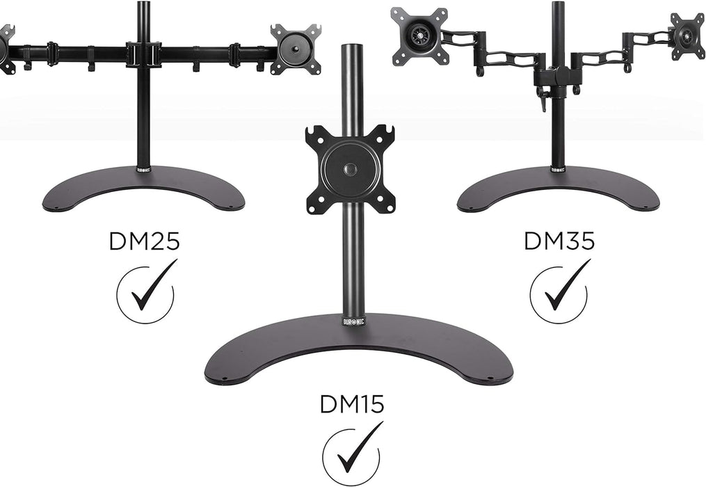 Duronic DM25D Stand Podstawka uchwytów do monitora kompatybilna z serią DM51, DM25, DM35, wybranymi modelami DM45