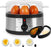 Duronic EB35 BK Jajowar do gotowania jajek na miękko na twardo 350 W | maksymalnie 7 jaj | wyłącznik automatyczny | miarka nakłuwak i wygodny stojak | urządzenie do gotowania jajek z timerem