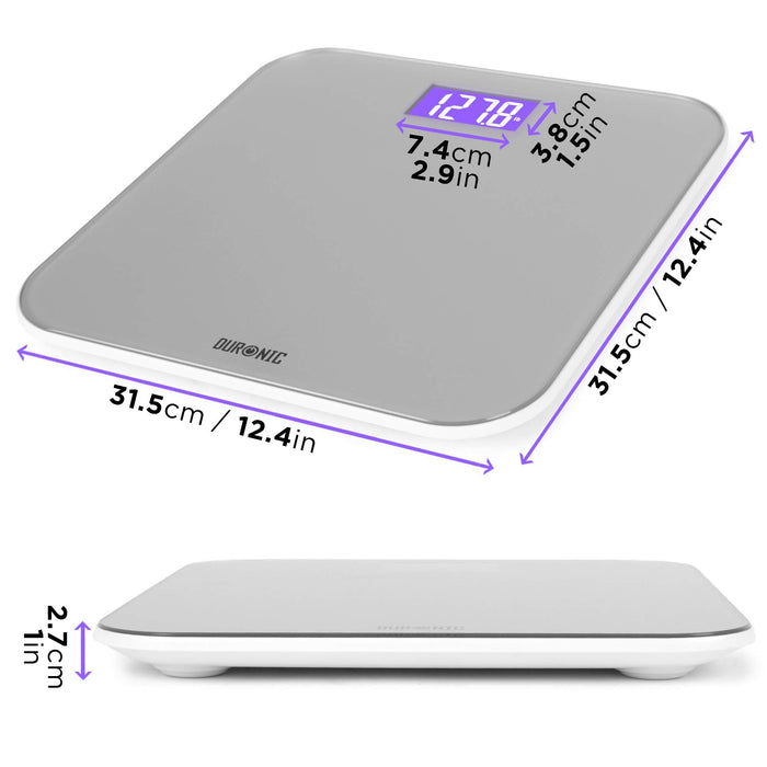 Duronic BS603 Waga łazienkowa elektroniczna do 180 cyfrowy wyświetlacz nowoczesny design