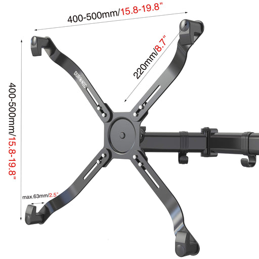 Duronic DMAD1NV Adapter VESA dla monitorów do 8 kg