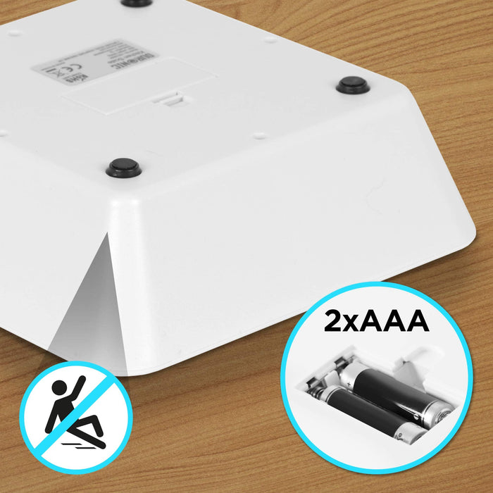 Duronic KS100 PK Elektroniczna waga kuchenna do 5kg różowa cyfrowy wyświetlacz waga z ukrytą misą.