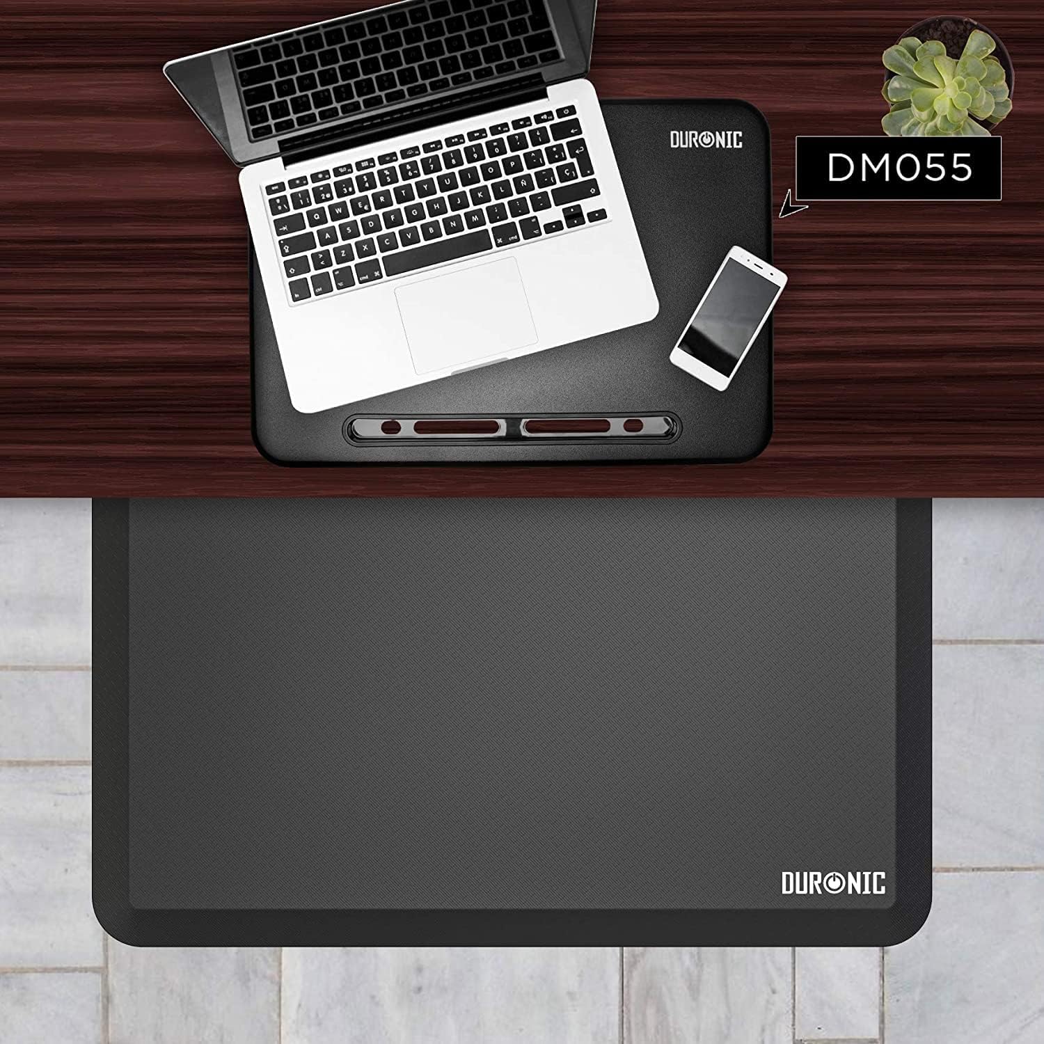 Duronic DM-MAT2 Mata podłogowa piankowa antyzmęczeniowa do biura antypoślizgowa wodoodporna | ulga dla kręgosłupa podczas pracy stojącej | maty do biurek stojących | dywanik kuchenny…