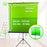 Duronic TPS13 GN Zielone tło green screen ekran projekcyjny przenośny zielony tło do nagrań | mata do projektora 150 x 130 cm | składany statyw | sala konferencyjna