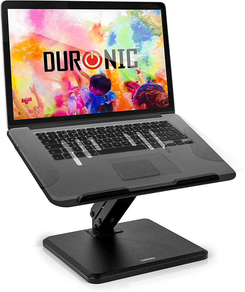 Duronic DML125 Stojak na laptop iPad tablet graficzny | ramię z regulacją wysokości | regulowana podkładka | uniwersalny stand biurkowy na laptopa | wolnostojąca podstawka do urządzeń mobilnych