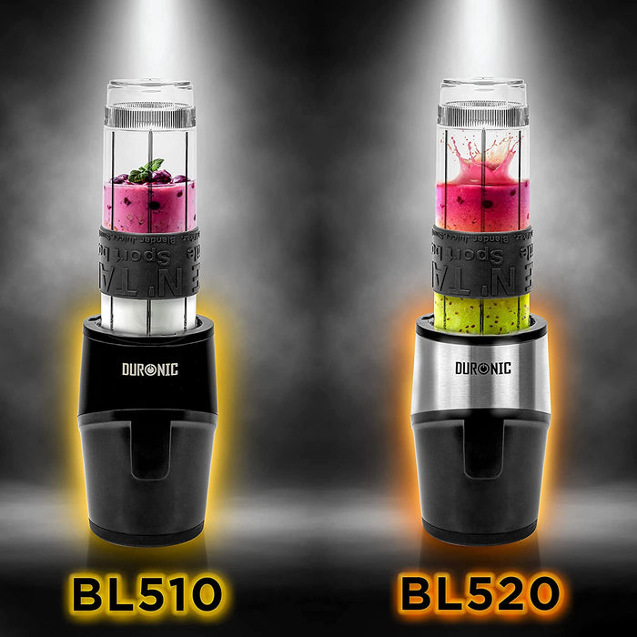 Duronic BB5 Buteka 570 ml bidon do blenderów Duronic BL510 i BL520 | wolna od BPA | na wodę koktajle proteinowe,  smoothie i inne napoje