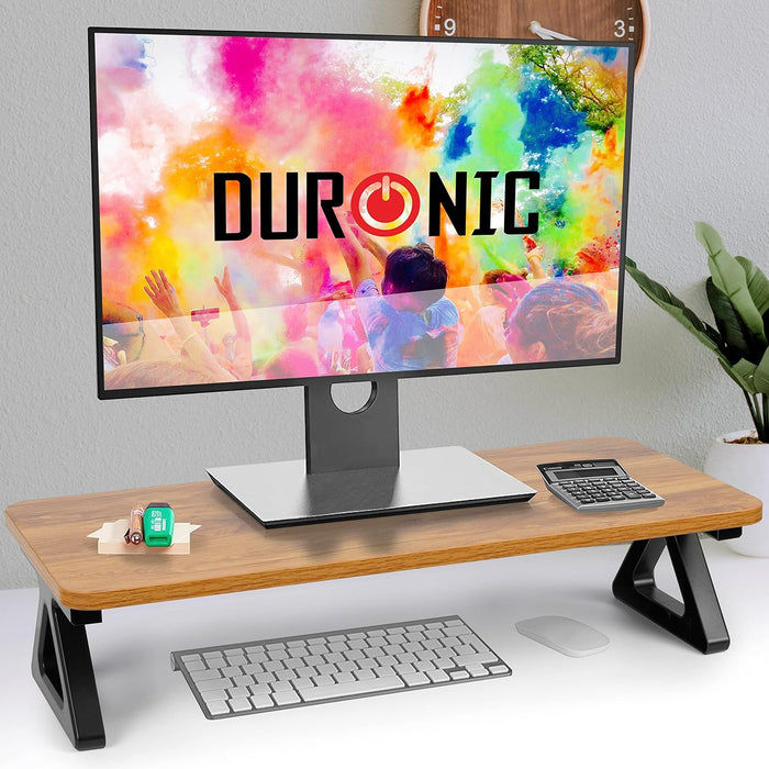 Duronic DM06-1 AW Podstawka pod monitor lub telewizor wykonana z MDF kolor: antyczne drewno | maksymalne obciążenie do 10 kg | nadstawka na biurko