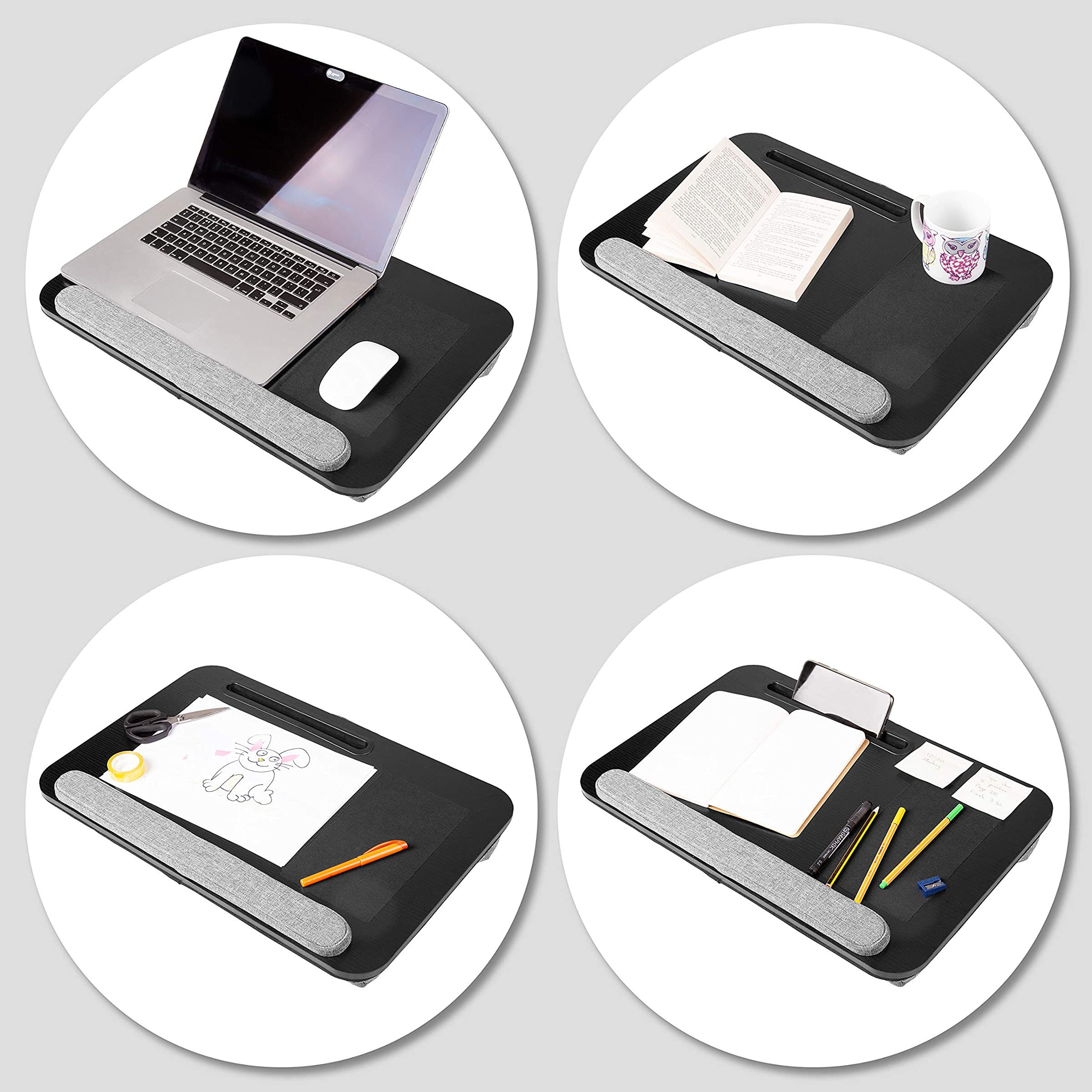 Duronic DML433 Podkładka pod laptop poduszka lekka na kolana i do łóżka miękka