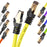 Duronic CAT8 YW 1,5 m Kabel sieciowy LAN żółty S/FTP Ethernet transmisja 40GB skrętka pachcord