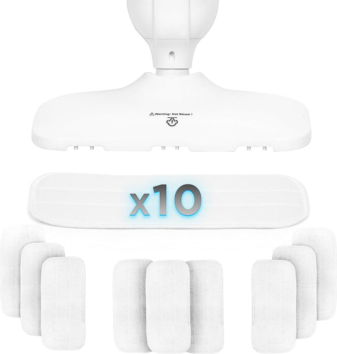 Duronic STM-SP Wymienne wkłady do mopa parowego STM11 10 sztuk | prostokątne wielorazowe mop pads | wymienne podkładki kompatybilne z STM11 | mikrofibra