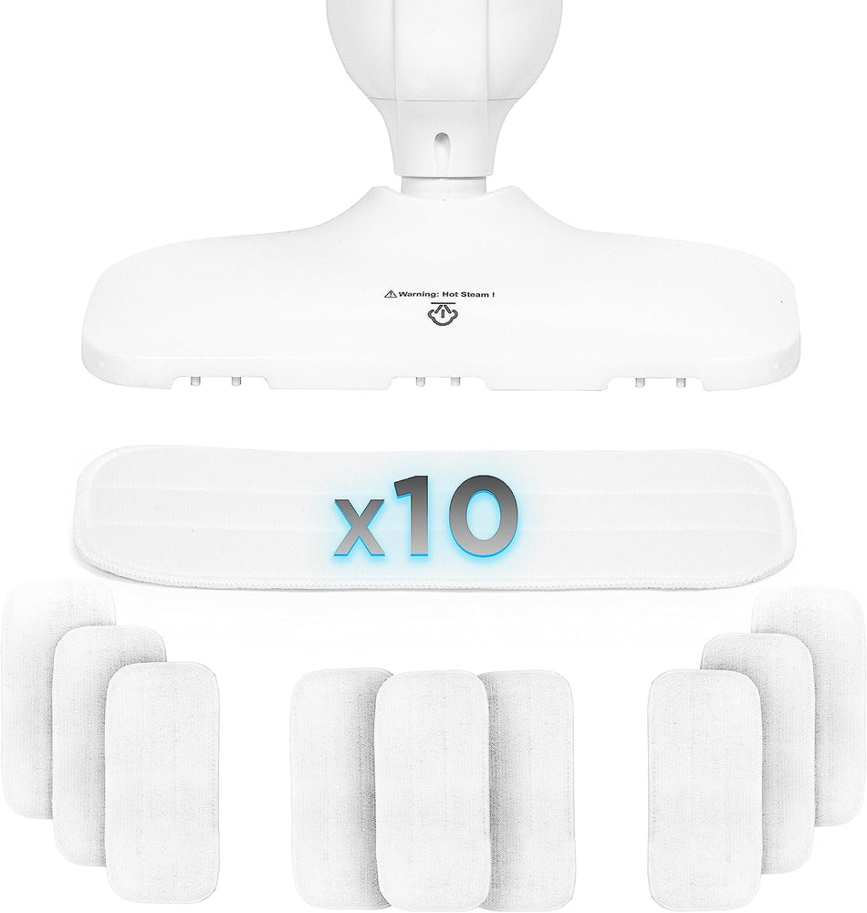 Duronic STM-SP Wymienne wkłady do mopa parowego STM11 10 sztuk | prostokątne wielorazowe mop pads | wymienne podkładki kompatybilne z STM11 | mikrofibra