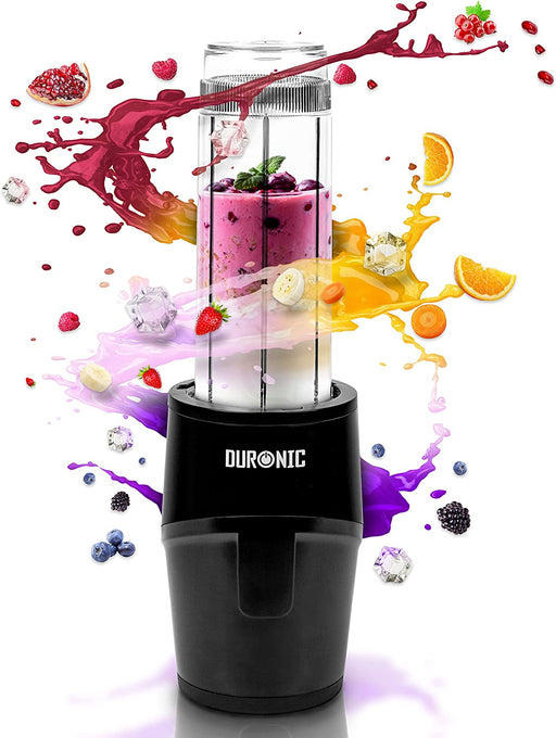 Duronic BL510 Miniblender personalny blender kielichowy z bidonem 570 ml do koktajli smoothie moc 500W | Blend & Go | Blender sportowy bez przelewania