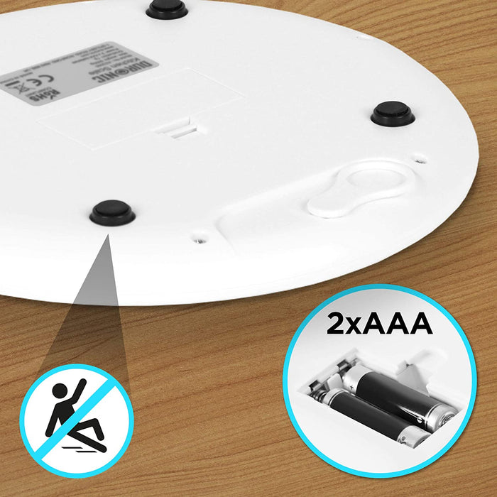 Duronic KS3000 Elektroniczna waga kuchenna z misą | do 5kg | czarna waga | cyfrowy wyświetlacz