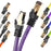 Duronic CAT8 PE 2m Kabel sieciowy S/FTP fioletowy LAN transmisja 40GB skrętka pachcord Ethernet