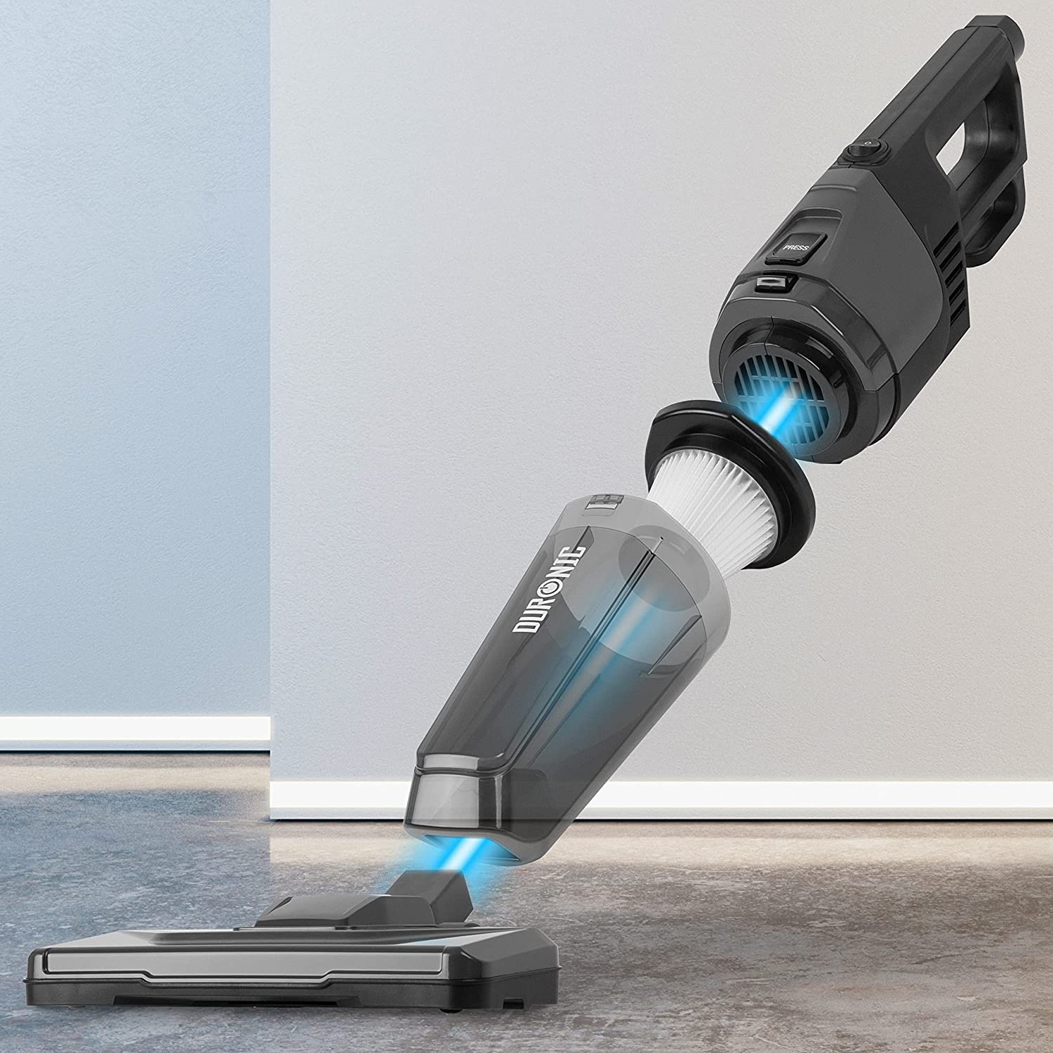 Duronic VC9F3 Filtr do odkurzacza Duronic VC9  - zestaw 3 sztuk | części zapasowe | HEPA