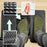 Duronic FT04 Podnóżek do biurka biurowy pod stopy czarny | regulowany punkty do masażu | do domowego biura gamingowego pokoju | łatwy w czyszczeniu