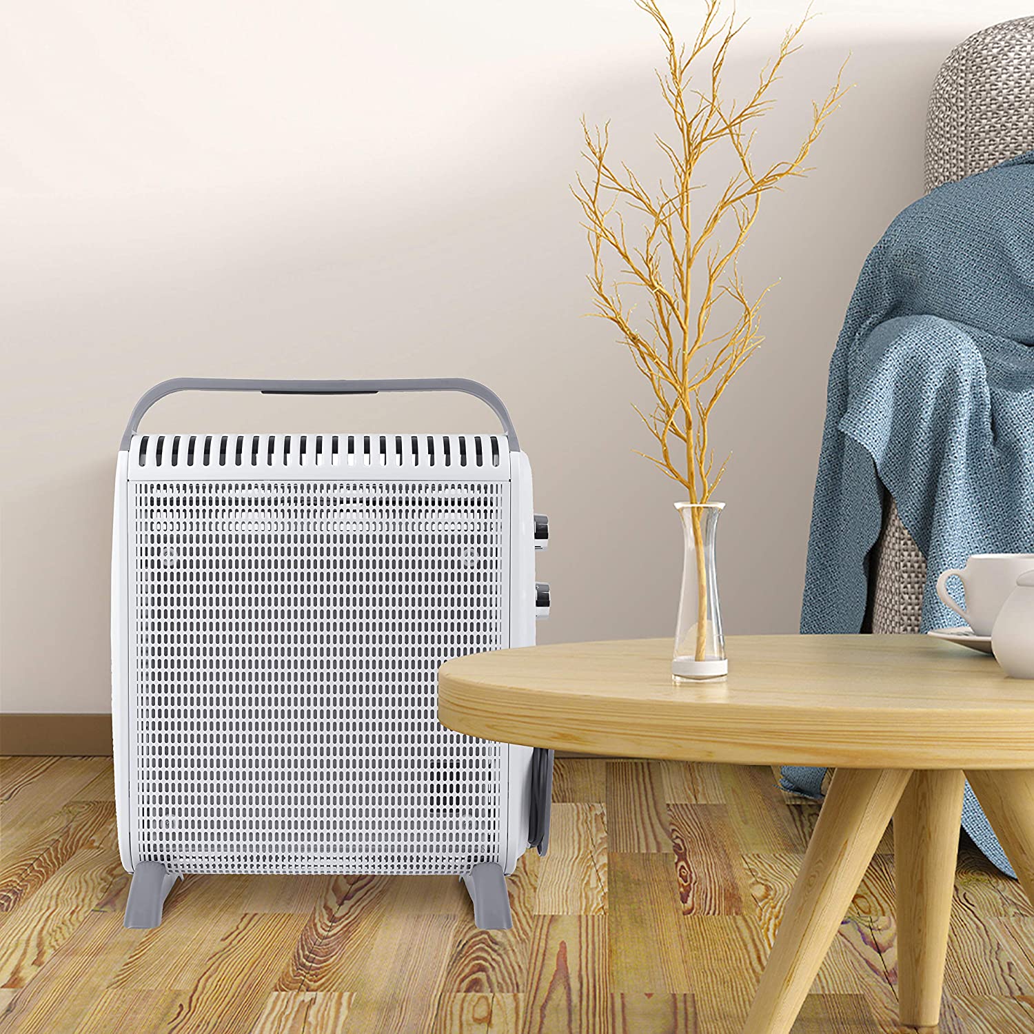 Duronic HV180 Grzejnik elektryczny przenośny 1800W z termostatem w technologi mika bezolejowy 2 programy grzewcze o dużej mocy