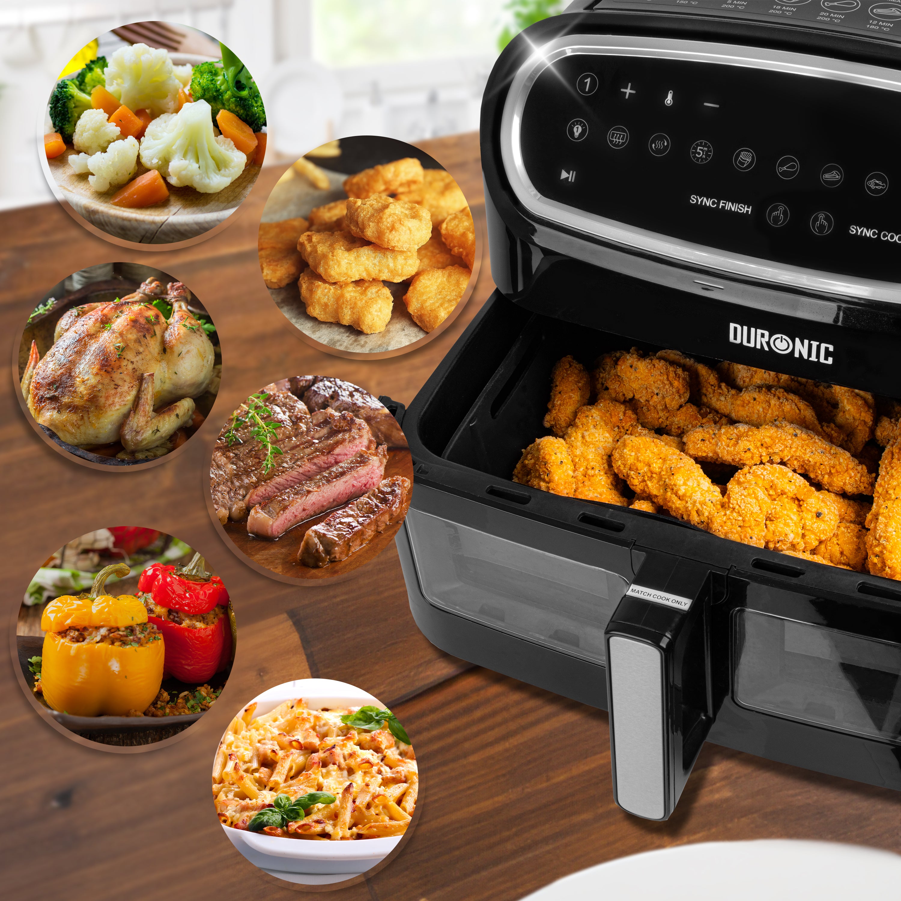 Duronic AFL2 Silikonowa Forma do Frytkownicy Beztłuszczowej Wielorazowa | Nieprzywierająca i wygodna do mycia | akcesoria do Air Fryer AF34, AF24 i Innych Modeli frytownic