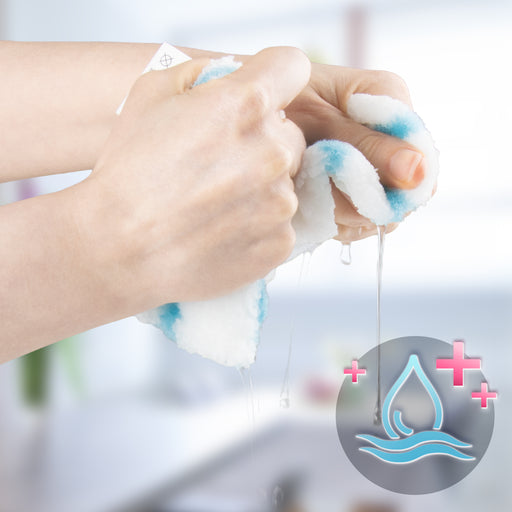 Duronic STM15X10 Nakładki do mopa parowego wymienne pady czyszczące do mopa parowego Duronic STM15, zestaw 10 ściereczek podłogowych z mikrofibry wielokrotnego użytku