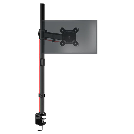 Duronic DMT251X2 Uchwyt na jeden monitor 8 kg do biurka | monitory 13 - 32 cali | VESA 75 lub 100 | uchwyt biurkowy długi słupek 100 cm | do monitorów ultrawide