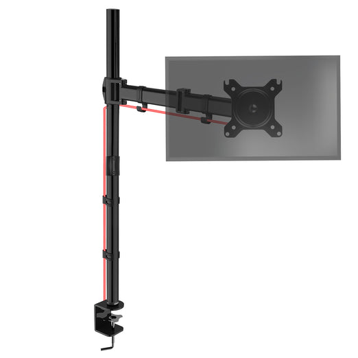 Duronic DMT251X3 Uchwyt na jeden monitor 8 kg do biurka | monitory 13 - 32 cali | VESA 75 lub 100 | uchwyt biurkowy długi słupek 100 cm | do monitorów ultrawide