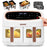 Duronic AF34 BG airfryer frytkownica XXL duo dwie komory 3 kosze biała złota