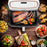 Duronic AFD1 WE duży kosz do airfryera 10l air fryer biały wiele potraw żeberka, kiełbaski, kurczak, faszerowana papryka, owoce morza