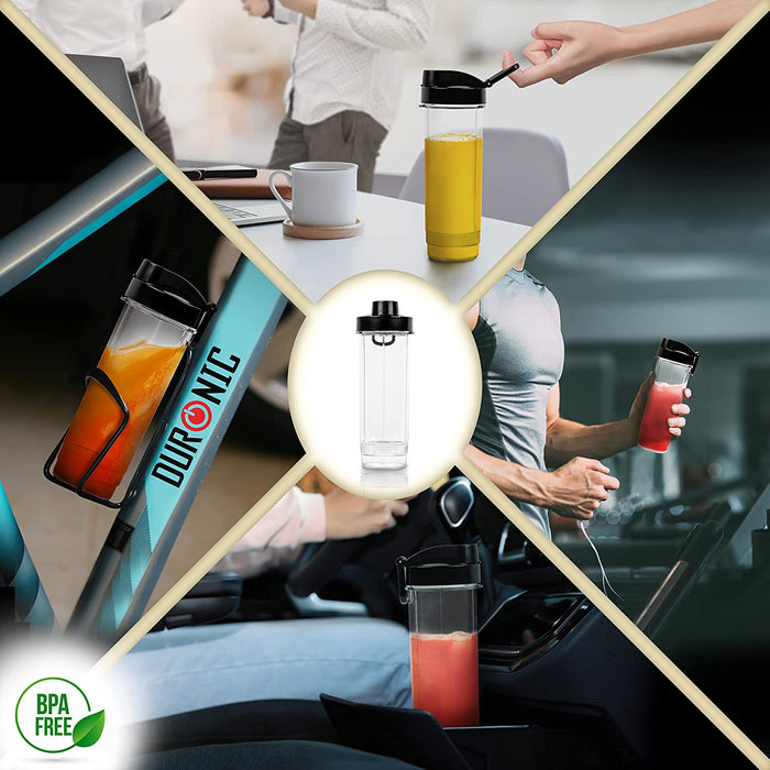 Duronic BL510 Blender personalny kielichowy przykładowe zastosowanie: siłownia, do pracy, na rower, w podróży