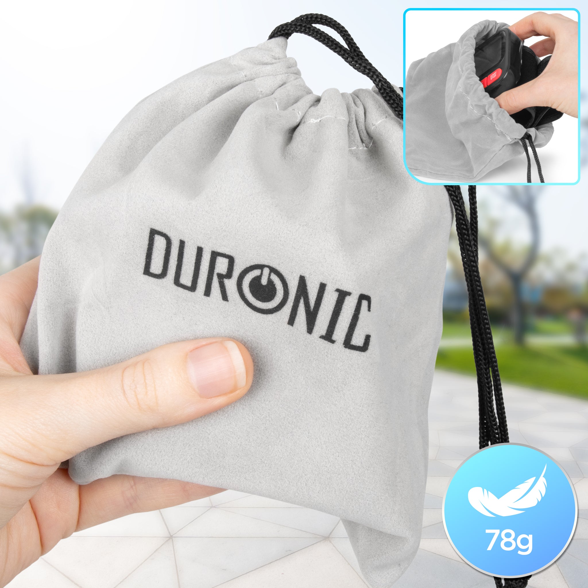 Duronic BPM65 BK Ciśnieniomierz nadgarstkowy automatyczny pokrowiec do przechowywania urządzenia, lekki - 78 g