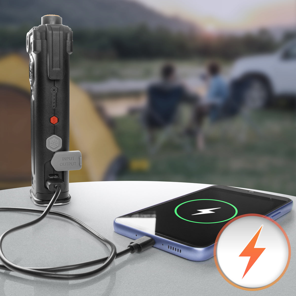 Duronic CT51 Ratownicze narzędzie wielofunkcyjne ewakuacyjne do samochodu powerbank doładowania telefonu