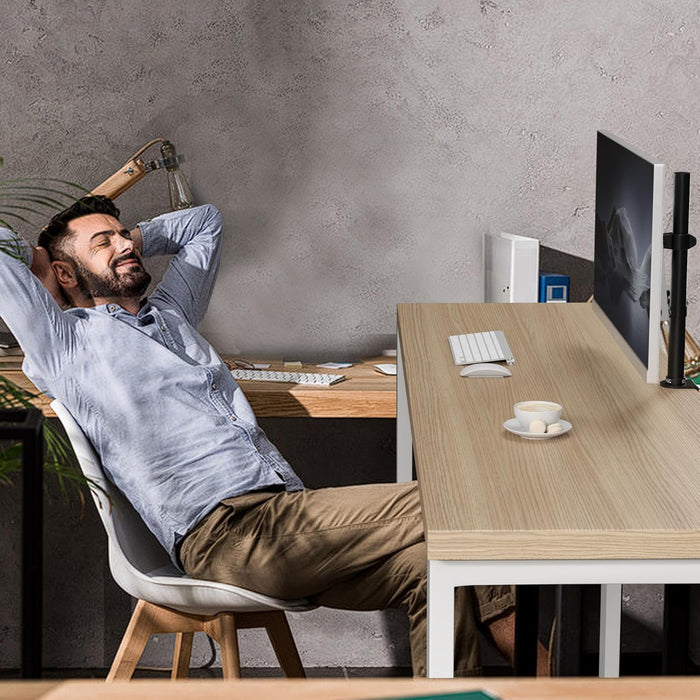 Duronic DM151X1 Uchwyt do jednego monitora wygodne, ergonomiczne stanowisko pracy 