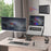 Duronic DM6AL1 Uchwyt do monitora i laptopa gazowy, do monitora 13-22 cali, laptop do 9kg, zgodne ze standardem VESA 75 i 100