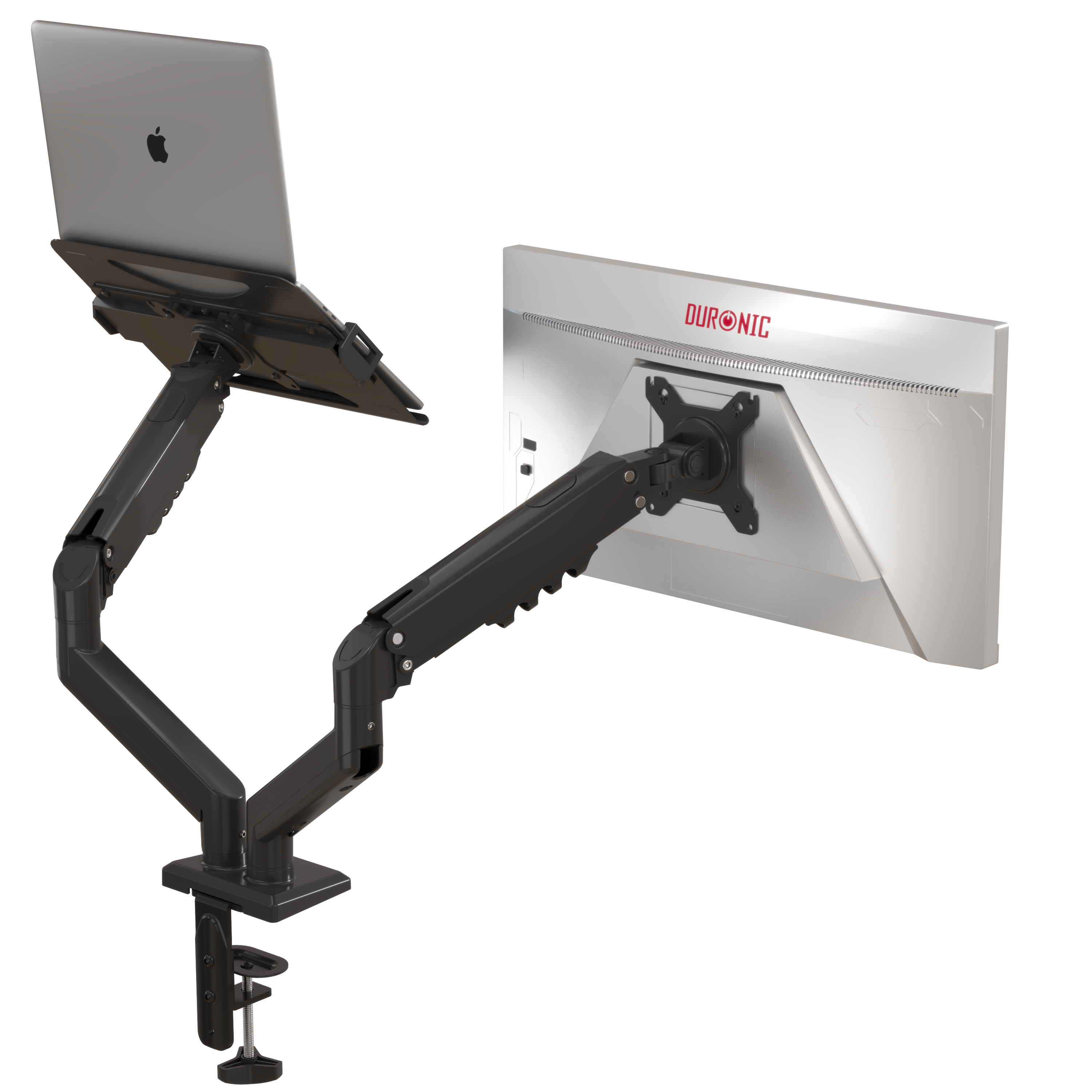 Duronic DM6AL1 Uchwyt do monitora i laptopa gazowy, pełna regulacja