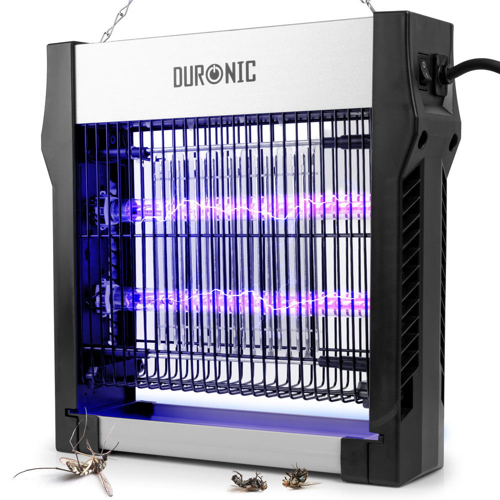 Duronic FK2X4 Elektryczna lampa owadobójcza pułapka na muchy i komary